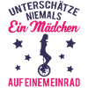 Einrad Einradfahrer Spruch Mädchen Geschenk
