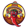 Chili Sombrero Mexican Party Desert