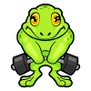 Frog Bodybuilder Barbell Bodybuilding