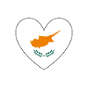 Cyprus Flag Heart