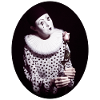 Pierrot mit Rose