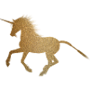 Einhorn, Gold, Glitzer