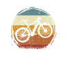 E-Bike, E-MTB, Retro Sunset E-Biker