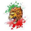 persian flag iran lion