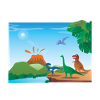 dinosaur volcano
