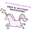 Glitzer Einhorn