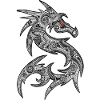 FANTASY DRAGON - dot painting art 2