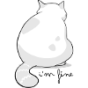 Backview Fluffy Cat Silhouette