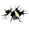 Nymphal Parakeet crack motif