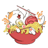 Happy Cat Ramen Noodles