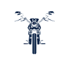 cute motorcycle rider - biker woman bike
