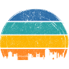 Sunset Skyline Stripes