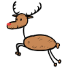 Funny reindeer Christmas