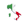 Italien Flag Land Italia italienske støvler Flag