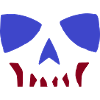 Comic Skull Two-tone Skull