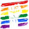 Rainbow Flag LGBT Fist