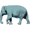 Elephant, Blue Elephant, Elephant, Pachyderm