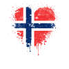 Norway Flag Heart