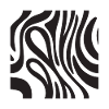 Zebra-Dekoration - Afrikanische Savanne-Effekt