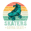 Rollschuhfahrer Retro Rollerskater