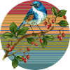 Bunter Vogel