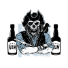 Rum pirate flag