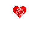 J'aime le volley blanc