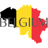 Belgium flag football fan