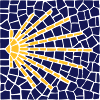 Kammusling mosaik | Camino Santiago | Santiago
