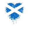 Scotland Flag Heart