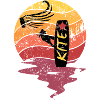 Kite Kitesrufer Retro Sunset