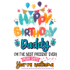 Tillykke med fødselsdagen Daddy Baby Bodysuit