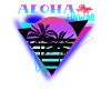AlohaRetro Paradise Hawaii Sunset