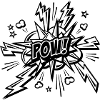 POW! Comic Strichzeichnung