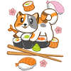 Sushi cat