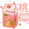 Kawaii Peach Drink