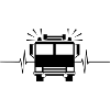 Fire truck with heartbeat