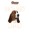 Happy Basset-Hound Dad