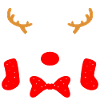 Weihnachten Schnee Rentier