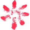 Flower - INK - Red