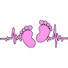 Baby girl heartbeat