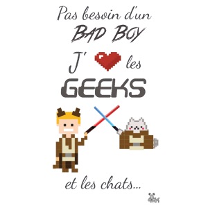 J'aime les geeks et les chats
