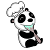 Panda bouillant bébé