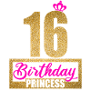 16 ° compleanno 16 anni 16 ° compleanno Principessa