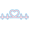 Transgender Pride Heartbeat