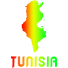 Tunisia Rainbow Maps Design / Gift