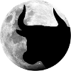 Taureau à la pleine lune