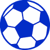 Football blue white
