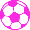 Fussball pink