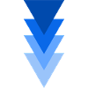 Dreieck der Farbtöne blau